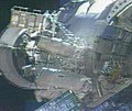 Space walk outside International Space Station, January 26, 2005
