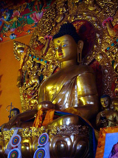 File:Buddha statue at Sakya kaza.jpg