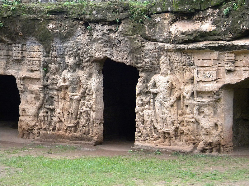 File:Khambhalida Buddhist caves Gujarat.jpg