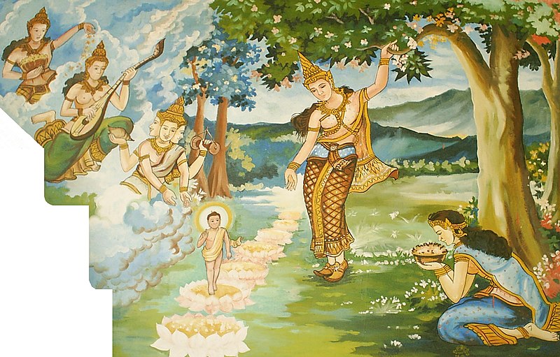 File:Birth of Buddha at Lumbini.jpg