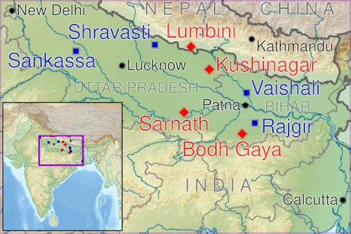File:Buddhist pilgrimage sites in India.svg