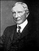 J. D. Rockefeller (1838-1937) was the founder of the Standard Oil Co. His killing of the electric car allowed Standard Oil to amass a vast fortune which is still pouring into Rockefeller controlled companies to this very day. 