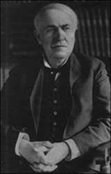 Thomas Alva Edison (1847-1931). 